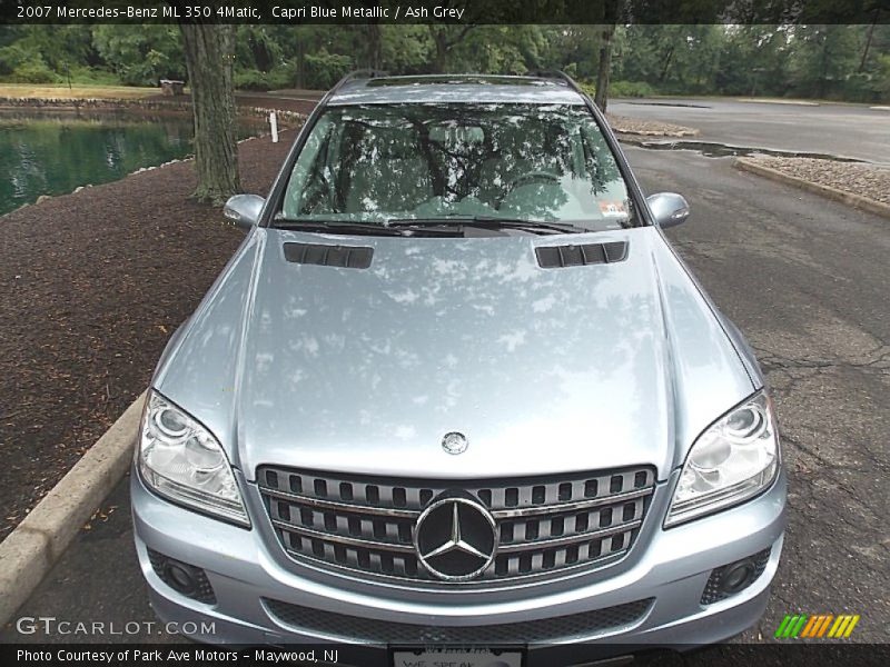 Capri Blue Metallic / Ash Grey 2007 Mercedes-Benz ML 350 4Matic