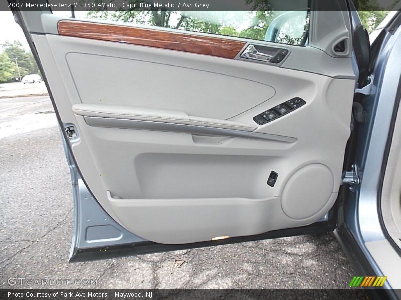 Capri Blue Metallic / Ash Grey 2007 Mercedes-Benz ML 350 4Matic