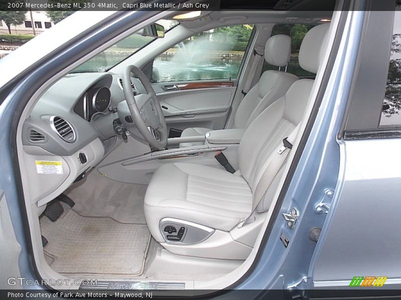 Capri Blue Metallic / Ash Grey 2007 Mercedes-Benz ML 350 4Matic