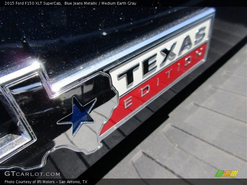 Blue Jeans Metallic / Medium Earth Gray 2015 Ford F150 XLT SuperCab