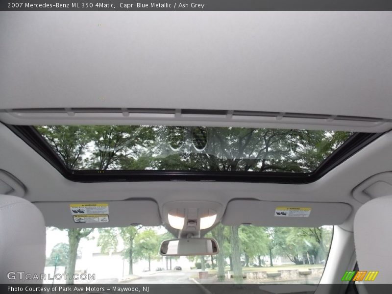 Capri Blue Metallic / Ash Grey 2007 Mercedes-Benz ML 350 4Matic