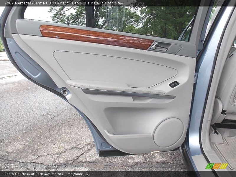 Capri Blue Metallic / Ash Grey 2007 Mercedes-Benz ML 350 4Matic