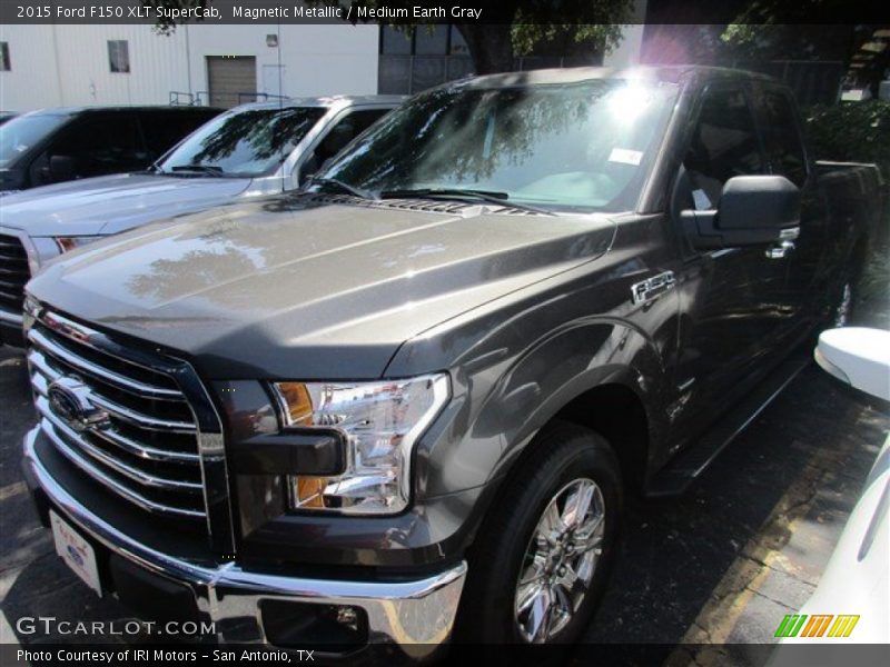 Magnetic Metallic / Medium Earth Gray 2015 Ford F150 XLT SuperCab