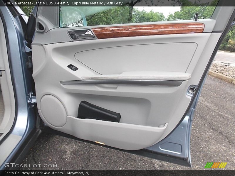 Capri Blue Metallic / Ash Grey 2007 Mercedes-Benz ML 350 4Matic