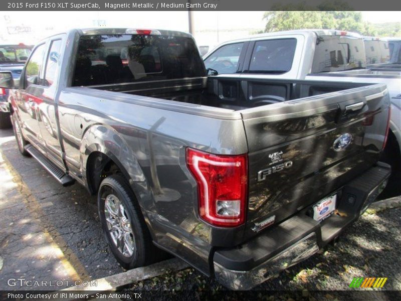 Magnetic Metallic / Medium Earth Gray 2015 Ford F150 XLT SuperCab