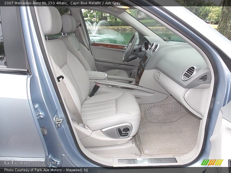 Capri Blue Metallic / Ash Grey 2007 Mercedes-Benz ML 350 4Matic