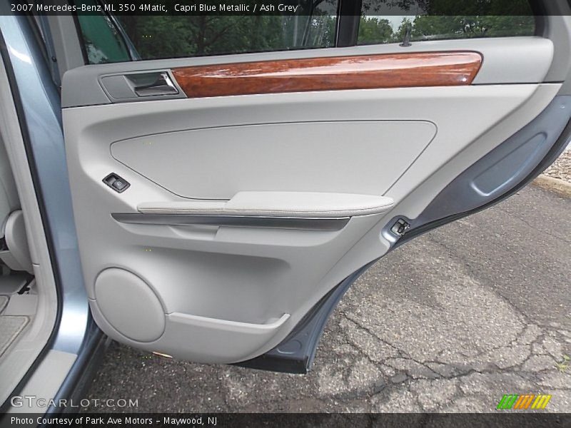 Capri Blue Metallic / Ash Grey 2007 Mercedes-Benz ML 350 4Matic