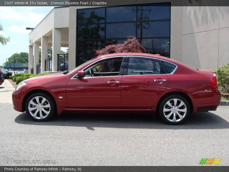 Crimson Roulette Pearl / Graphite 2007 Infiniti M 35x Sedan