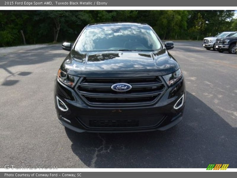 Tuxedo Black Metallic / Ebony 2015 Ford Edge Sport AWD