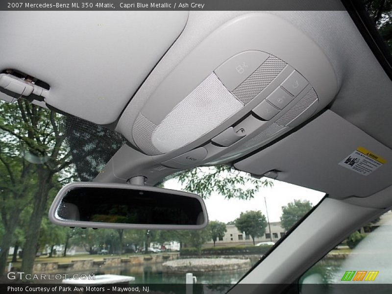 Capri Blue Metallic / Ash Grey 2007 Mercedes-Benz ML 350 4Matic