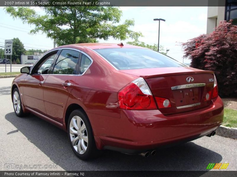 Crimson Roulette Pearl / Graphite 2007 Infiniti M 35x Sedan