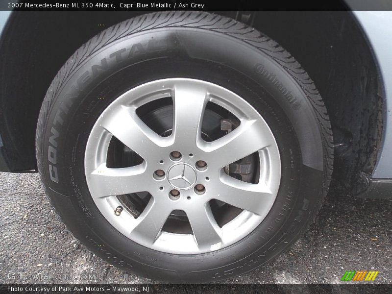 Capri Blue Metallic / Ash Grey 2007 Mercedes-Benz ML 350 4Matic