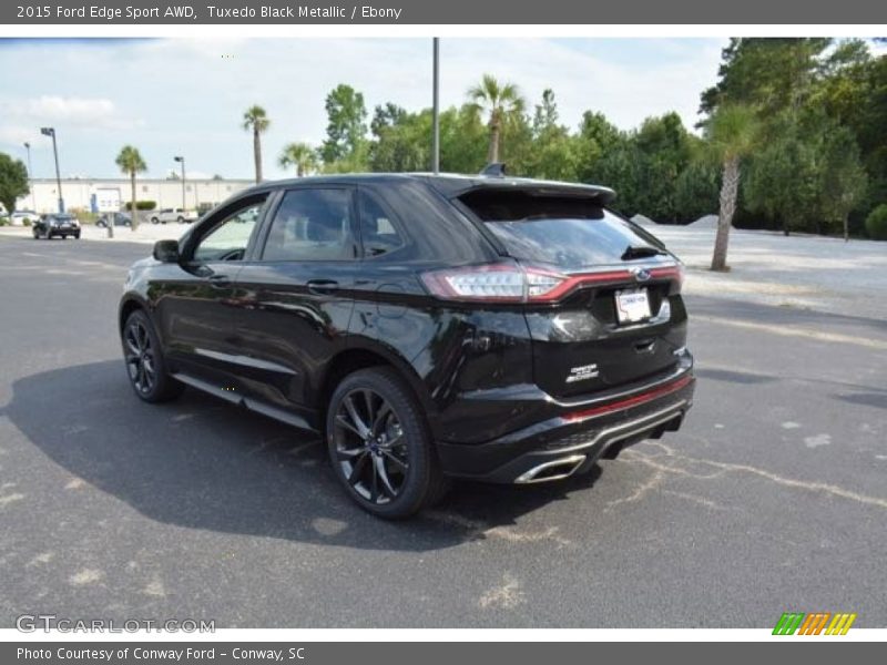 Tuxedo Black Metallic / Ebony 2015 Ford Edge Sport AWD