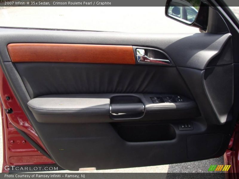 Crimson Roulette Pearl / Graphite 2007 Infiniti M 35x Sedan