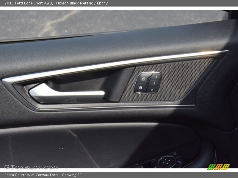 Tuxedo Black Metallic / Ebony 2015 Ford Edge Sport AWD