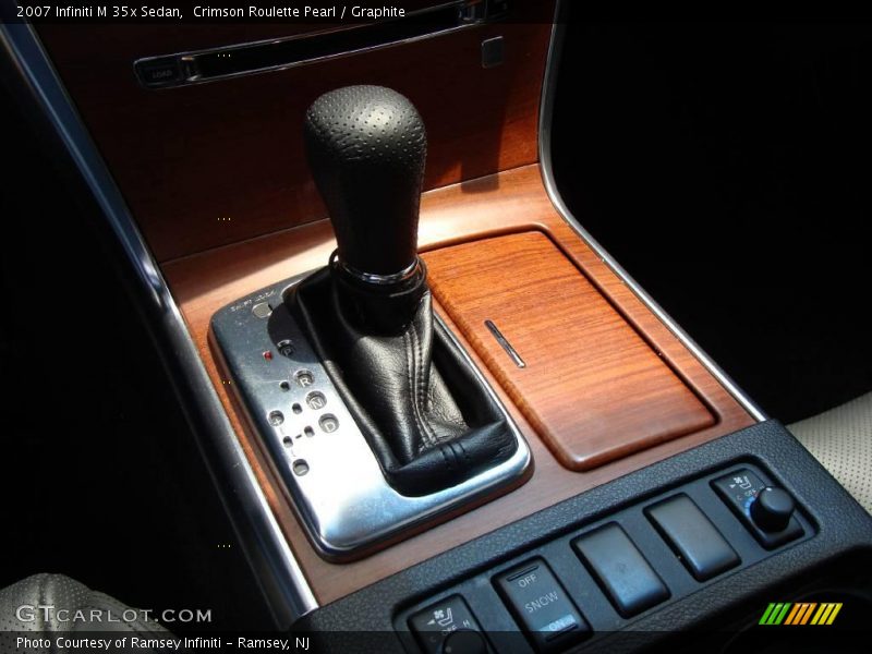 Crimson Roulette Pearl / Graphite 2007 Infiniti M 35x Sedan