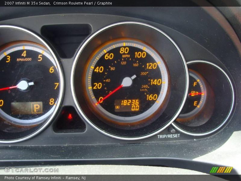 Crimson Roulette Pearl / Graphite 2007 Infiniti M 35x Sedan