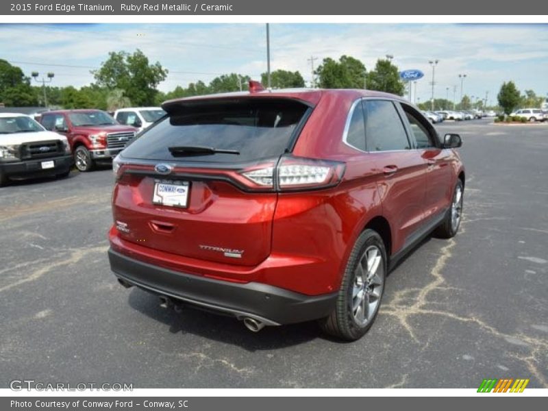 Ruby Red Metallic / Ceramic 2015 Ford Edge Titanium