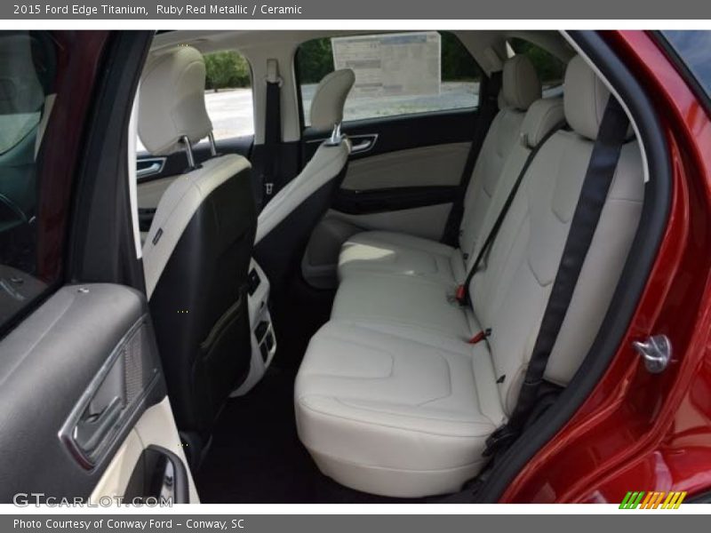 Ruby Red Metallic / Ceramic 2015 Ford Edge Titanium