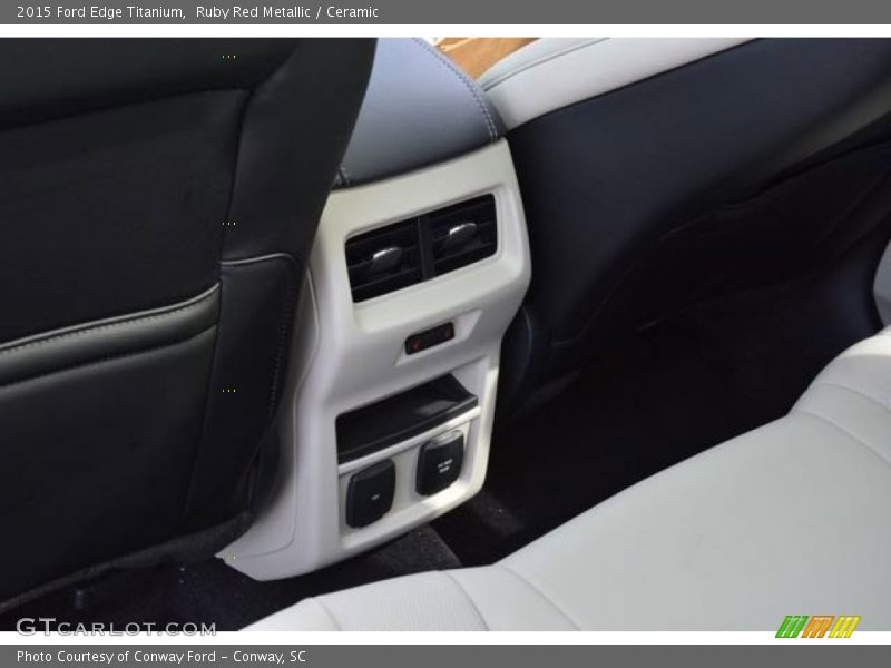 Ruby Red Metallic / Ceramic 2015 Ford Edge Titanium
