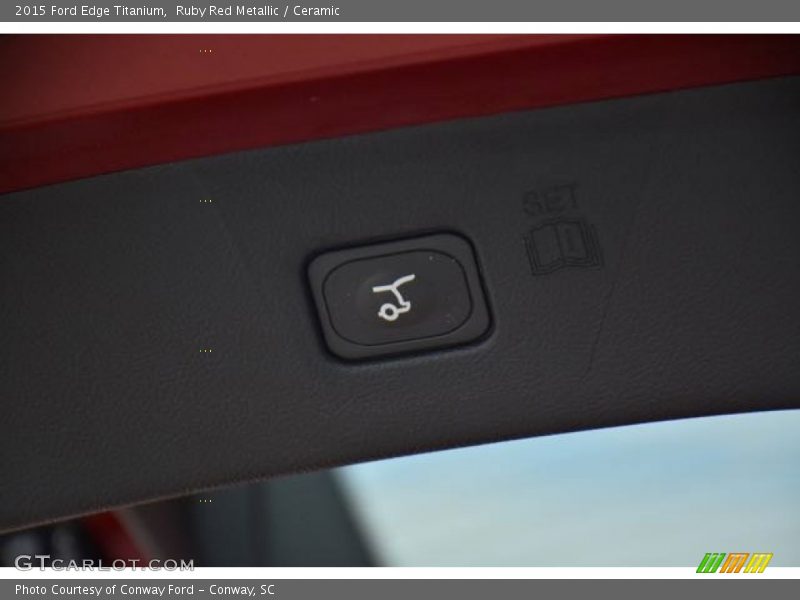 Ruby Red Metallic / Ceramic 2015 Ford Edge Titanium