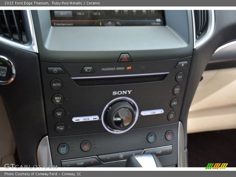 Ruby Red Metallic / Ceramic 2015 Ford Edge Titanium