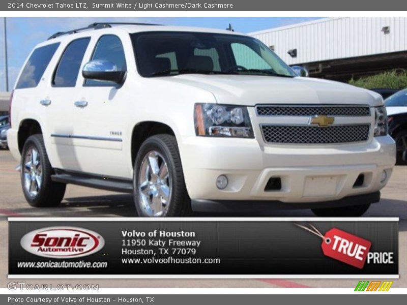 Summit White / Light Cashmere/Dark Cashmere 2014 Chevrolet Tahoe LTZ