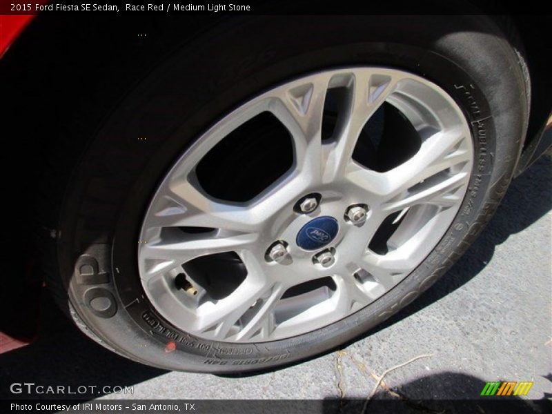 Race Red / Medium Light Stone 2015 Ford Fiesta SE Sedan