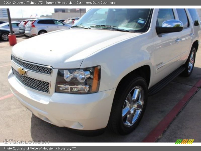 Summit White / Light Cashmere/Dark Cashmere 2014 Chevrolet Tahoe LTZ