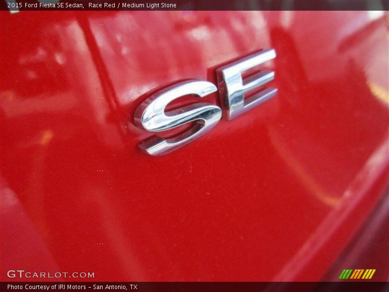 Race Red / Medium Light Stone 2015 Ford Fiesta SE Sedan