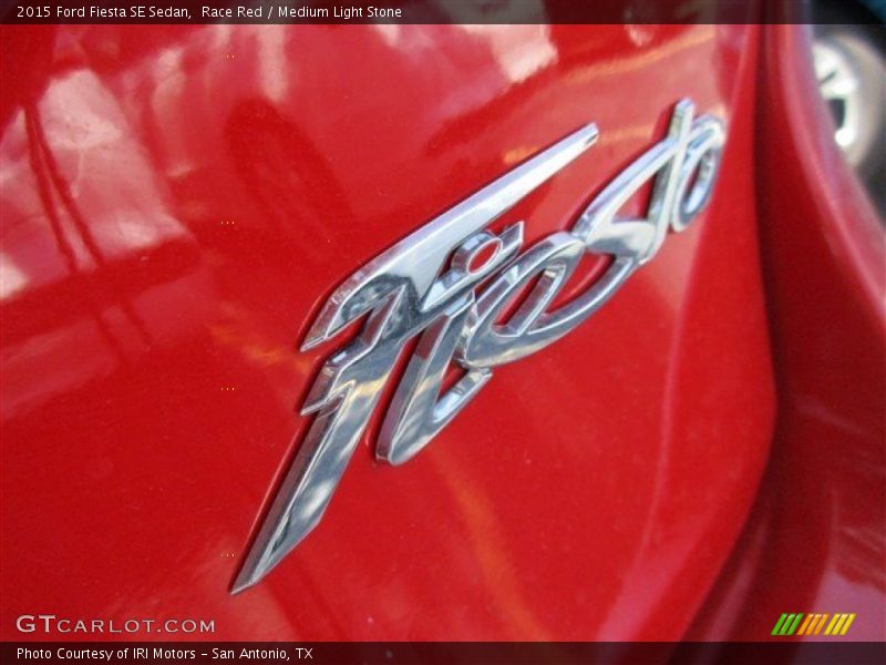 Race Red / Medium Light Stone 2015 Ford Fiesta SE Sedan
