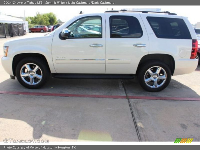 Summit White / Light Cashmere/Dark Cashmere 2014 Chevrolet Tahoe LTZ