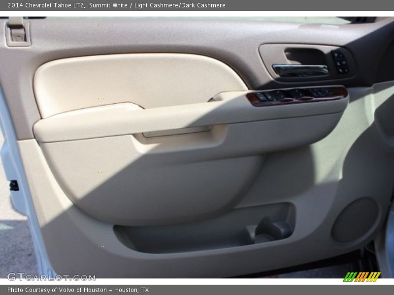 Summit White / Light Cashmere/Dark Cashmere 2014 Chevrolet Tahoe LTZ