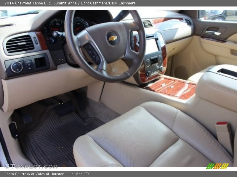 Summit White / Light Cashmere/Dark Cashmere 2014 Chevrolet Tahoe LTZ