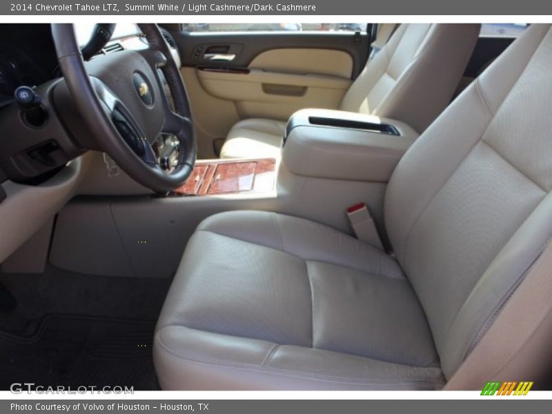 Summit White / Light Cashmere/Dark Cashmere 2014 Chevrolet Tahoe LTZ