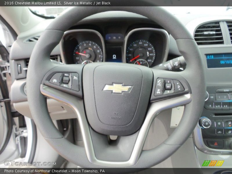 Silver Ice Metallic / Jet Black 2016 Chevrolet Malibu Limited LS