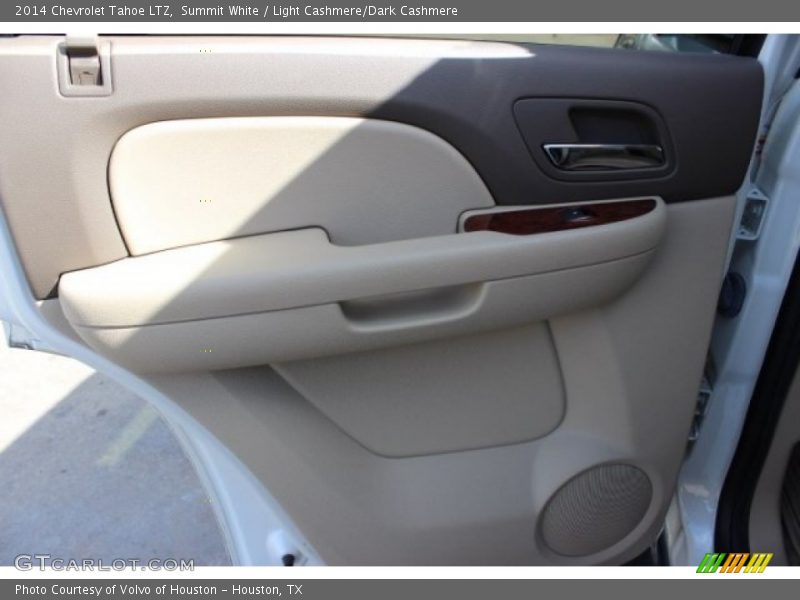 Summit White / Light Cashmere/Dark Cashmere 2014 Chevrolet Tahoe LTZ