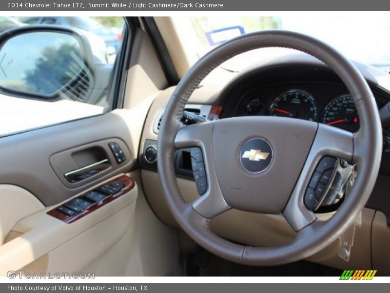 Summit White / Light Cashmere/Dark Cashmere 2014 Chevrolet Tahoe LTZ