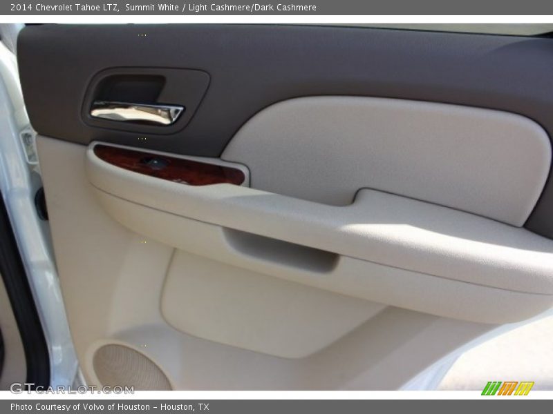 Summit White / Light Cashmere/Dark Cashmere 2014 Chevrolet Tahoe LTZ