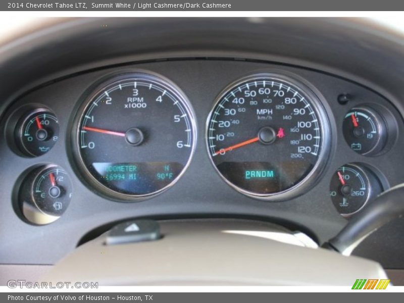 Summit White / Light Cashmere/Dark Cashmere 2014 Chevrolet Tahoe LTZ