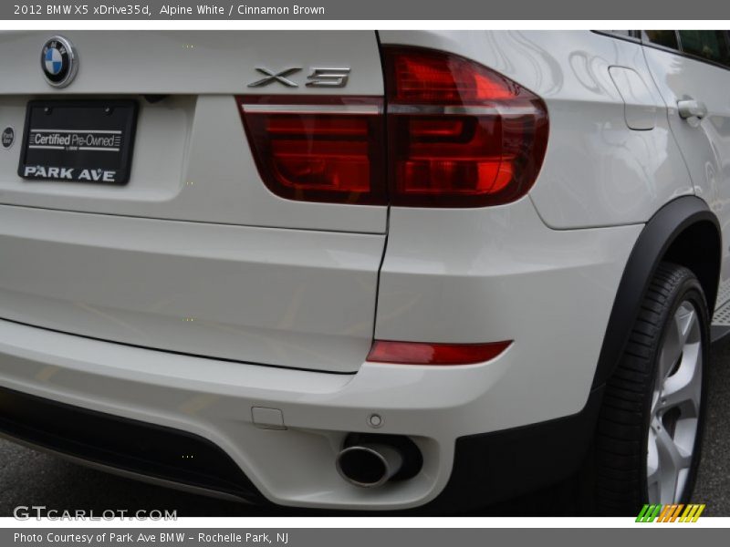 Alpine White / Cinnamon Brown 2012 BMW X5 xDrive35d