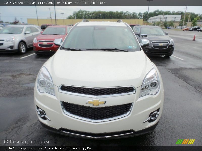 White Diamond Tricoat / Jet Black 2015 Chevrolet Equinox LTZ AWD