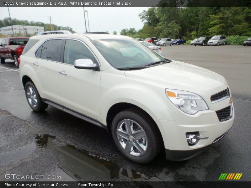 White Diamond Tricoat / Jet Black 2015 Chevrolet Equinox LTZ AWD