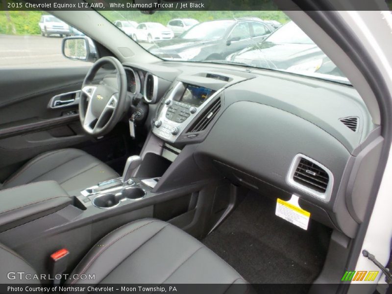 White Diamond Tricoat / Jet Black 2015 Chevrolet Equinox LTZ AWD