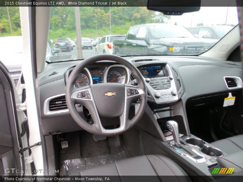 White Diamond Tricoat / Jet Black 2015 Chevrolet Equinox LTZ AWD