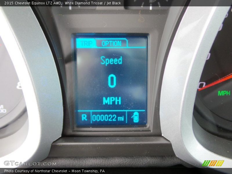 White Diamond Tricoat / Jet Black 2015 Chevrolet Equinox LTZ AWD