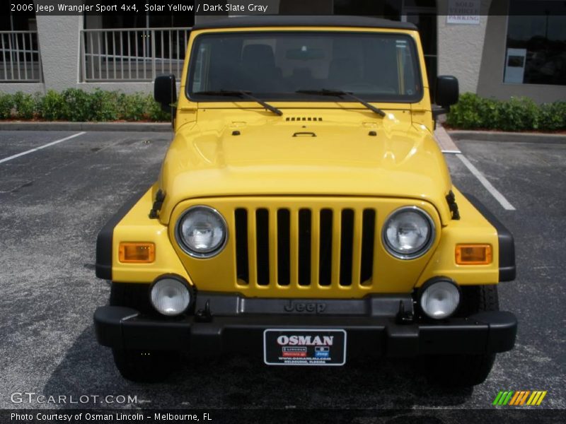 Solar Yellow / Dark Slate Gray 2006 Jeep Wrangler Sport 4x4