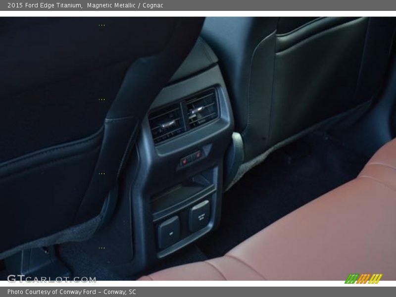Magnetic Metallic / Cognac 2015 Ford Edge Titanium