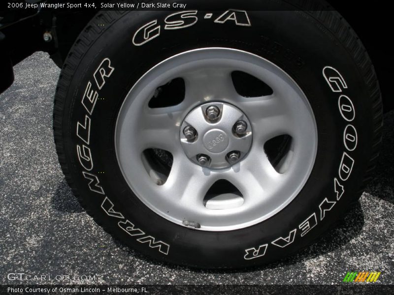 Solar Yellow / Dark Slate Gray 2006 Jeep Wrangler Sport 4x4