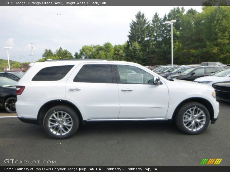 Bright White / Black/Tan 2015 Dodge Durango Citadel AWD